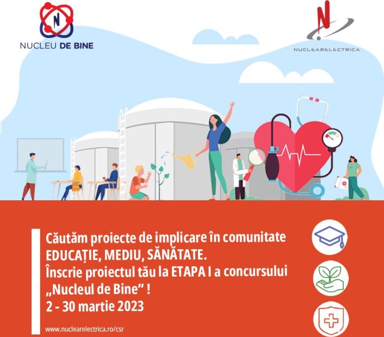 “Nucleu De Bine”: Selecție de proiecte CSR la Nuclearelectrica. Prima etapă din 2023, cu un buget alocat de 2 milioane de lei  | InvesTenergy