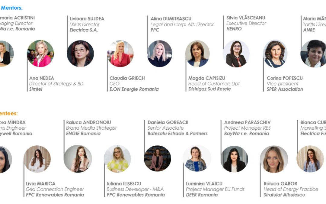Silvia Vlăsceanu, Director Executiv HENRO parte din programul de mentorat „Women for Women in Energy”.
