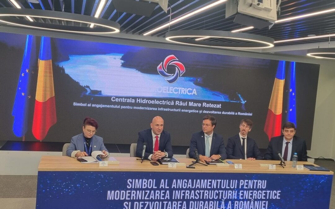 Hidroelectrica a semnat contractul de retehnologizare a Centralei Hidroelectrice Râul Mare-Retezat, un proiect strategic pentru modernizarea și eficientizarea capacităților de producție ale companiei, în valoare de 188,5 milioane euro, fără TVA.